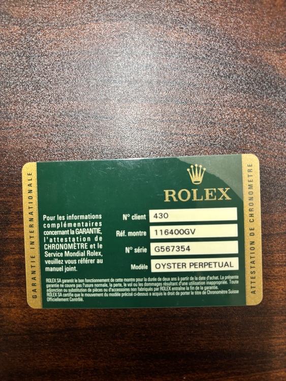 ロレックス ミルガウス 116400G（高級時計）の商品画像 - 査定依頼日：2025年8月5日 - 最高査定価格：1,350,000円