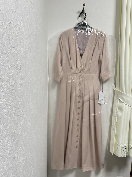 2wayフロントボタンタックワンピース（古着・ファッション）の商品画像 - 査定依頼日：2022年6月22日