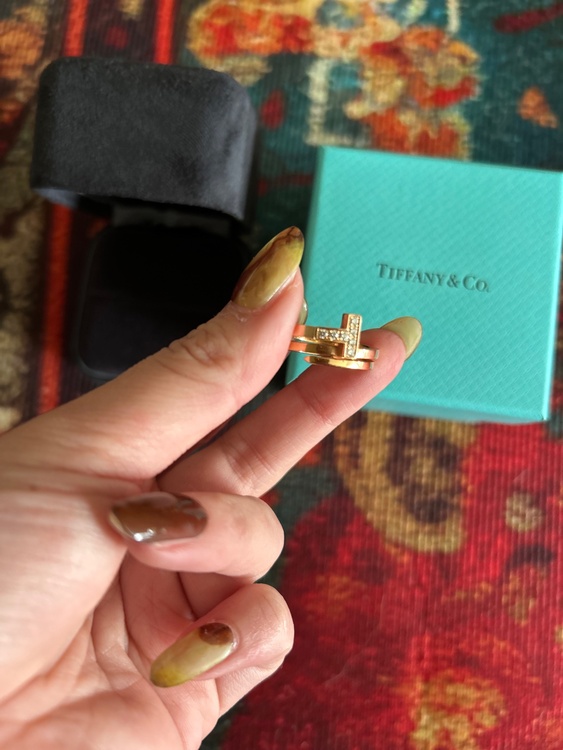 Tスクエア ティファニーラップリング　K18　ピンクゴールド（金・貴金属）の商品画像 - 査定依頼日：2026年3月13日 - 最高査定価格：300,000円