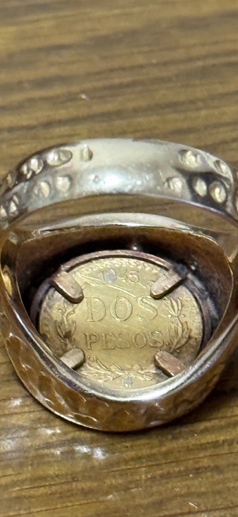 メキシコ2ペソ金貨ダイヤリング（金・貴金属）の商品画像 - 査定依頼日：2025年9月15日 - 最高査定価格：160,000円