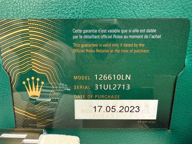126610LN（高級時計）の商品画像 - 査定依頼日：2026年2月16日 - 最高査定価格：2,300,000円