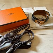 HERMES ケリー ドゥブルトゥールブレス ローズゴールド金具（ブランド財布・小物）の商品画像 - 査定依頼日：2024年9月3日 - 最高査定価格：30,000円