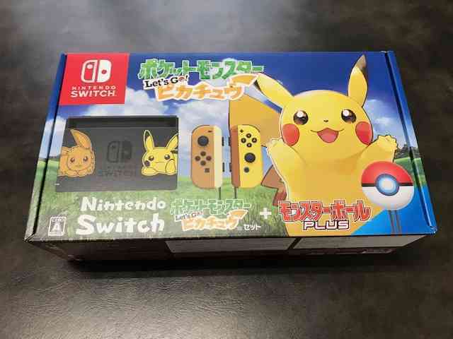 任天堂スイッチ　ポケモンピカチュウセット（ゲーム機本体・ゲームソフト）の商品画像 - 査定依頼日：2019年6月18日 - 最高査定価格：25,200円