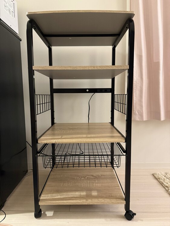 ワイエムワールド　スチールレンジ台 クロノス 4段タイプ（家具・寝具）の商品画像 - 査定依頼日：2025年5月18日 - 最高査定価格：2,000円