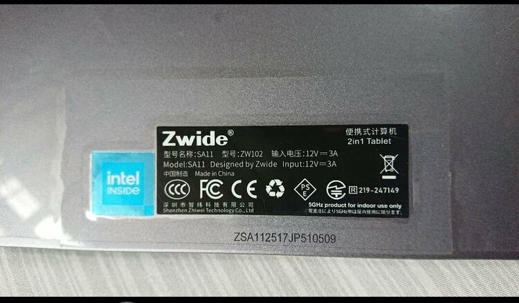 Zwide SA11（PC・タブレット）の商品画像 - 査定依頼日：2026年8月6日 - 最高査定価格：10,000円