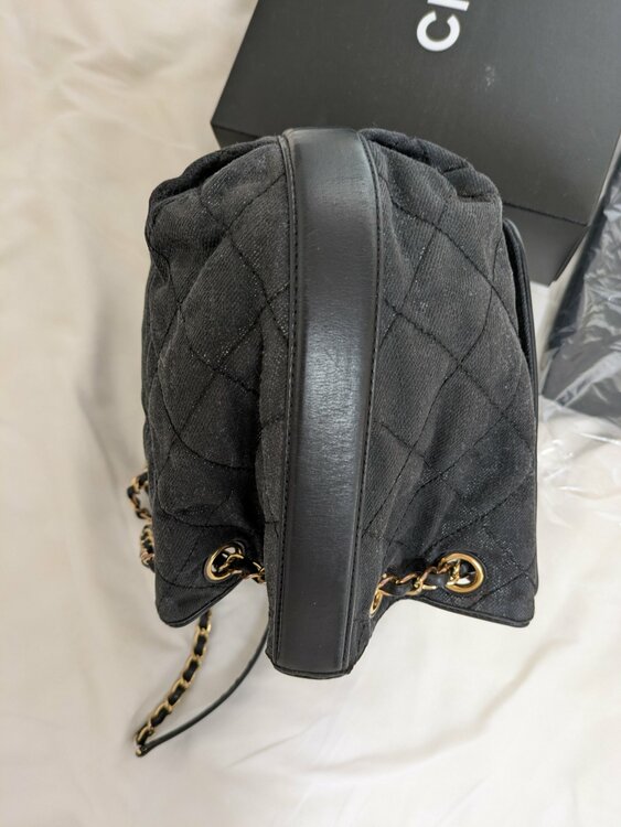 デニム＆カーフレザー　チェーンショルダー（ブランドバッグ）の商品画像 - 査定依頼日：2026年3月22日 - 最高査定価格：230,000円