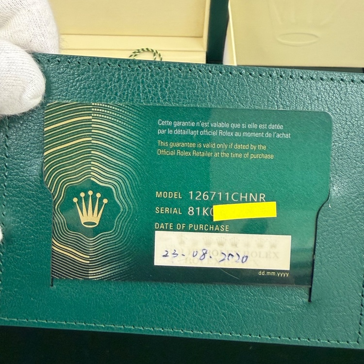 ROLEX GMTマスターⅡ 126711CHNR 2020 最新ギャラ　付属品完品（高級時計）の商品画像 - 査定依頼日：2026年8月26日 - 最高査定価格：2,950,000円