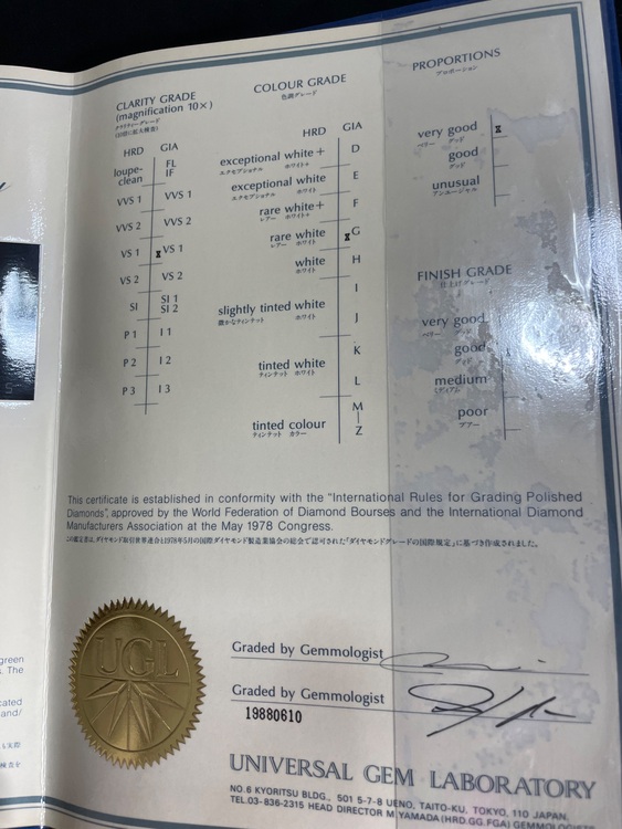 ダイヤ指輪　1、5カラット（金・貴金属）の商品画像 - 査定依頼日：2025年9月30日 - 最高査定価格：500,000円