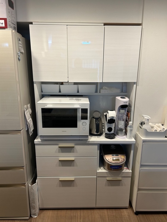 キッチンボード (ソレル 100KB WH)  商品コード   4720530（家具・寝具）の商品画像 - 査定依頼日：2025年8月16日 - 最高査定価格：5,000円