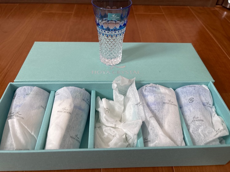 HOYA CRYSTAL グラス5セット（食器）の商品画像 - 査定依頼日：2025年10月6日 - 最高査定価格：1,000円