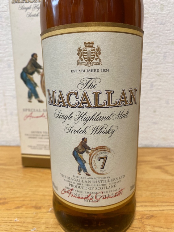 マッカラン7年 ジオベネッティ 700ml40%（お酒）の商品画像 - 査定依頼日：2025年12月21日 - 最高査定価格：50,000円