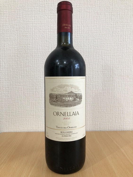 オルネライア2005（お酒）の商品画像 - 査定依頼日：2025年7月26日 - 最高査定価格：20,000円