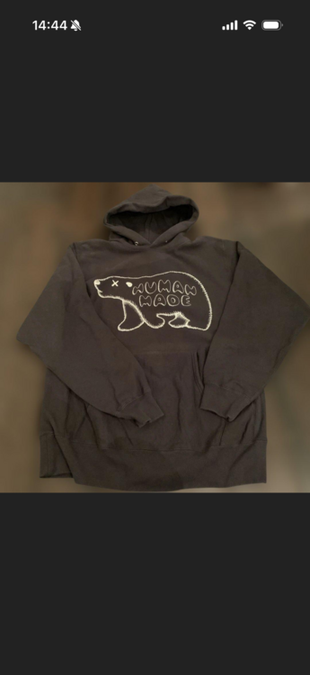 HUMAN MADE × KAWS コラボパーカー　XLサイズ（古着・ファッション）の商品画像 - 査定依頼日：2026年9月11日 - 最高査定価格：14,000円