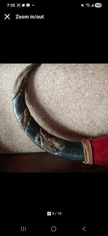 水牛の角（美術品・骨董品）の商品画像 - 査定依頼日：2026年3月26日 - 最高査定価格：3,000円