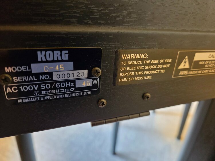 KORG CONCERT C-45（ピアノ・楽器・PA機材）の商品画像 - 査定依頼日：2026年5月13日 - 最高査定価格：3,000円
