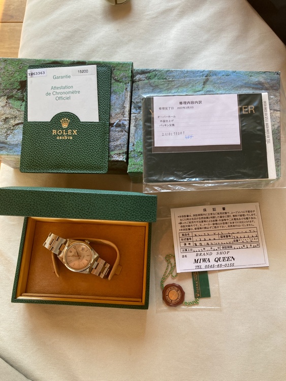 ロレックス パーペチュアルデイト 1520（高級時計）の商品画像 - 査定依頼日：2026年2月22日 - 最高査定価格：730,000円