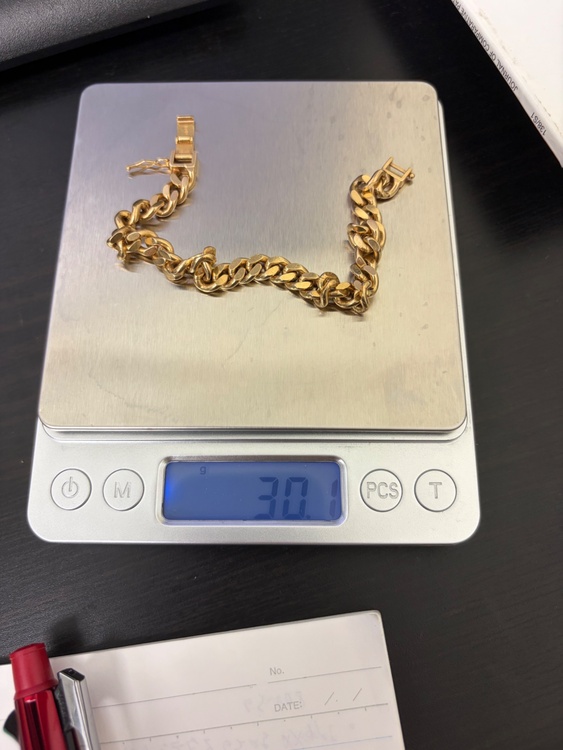 K18 喜平ブレスレット 30.1g 造幣局刻印（金・貴金属）の商品画像 - 査定依頼日：2026年5月29日 - 最高査定価格：575,000円