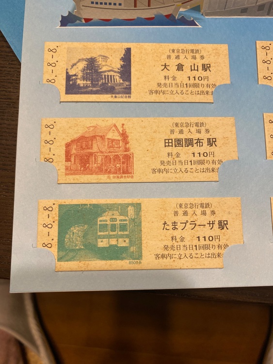 東急電鉄　平成8年8月8日記念入場券（その他のおもちゃ）の商品画像 - 査定依頼日：2025年8月27日 - 最高査定価格：3,000円