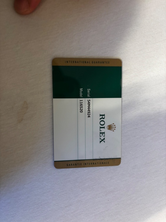 54M44924の116520（高級時計）の商品画像 - 査定依頼日：2026年1月25日 - 最高査定価格：3,700,000円