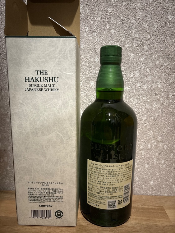 白州　シングルモルト（お酒）の商品画像 - 査定依頼日：2026年3月8日 - 最高査定価格：9,500円