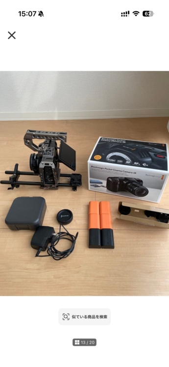 black Maigic polket cinema camera 4k（カメラ）の商品画像 - 査定依頼日：2026年6月21日 - 最高査定価格：40,000円