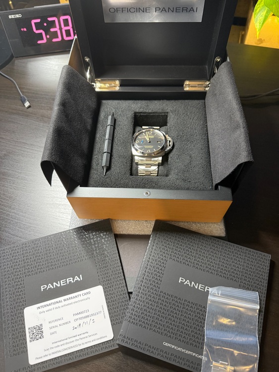 パネライルミノール マリーナ 1950 3デイズ 44mm（高級時計）の商品画像 - 査定依頼日：2025年7月17日 - 最高査定価格：710,000円