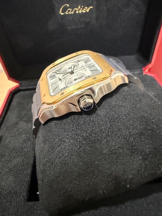 Cartier サントス　クロノグラフ　XL（高級時計）の商品画像 - 査定依頼日：2026年10月6日 - 最高査定価格：1,600,000円