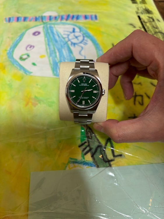 オイスターパーペチュアル36グリーン（高級時計）の商品画像 - 査定依頼日：2025年9月7日 - 最高査定価格：1,320,000円