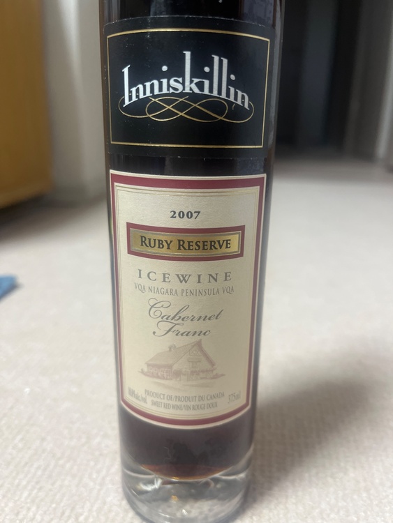 インニスキリン　アイスワイン2007 Ruby reserve（お酒）の商品画像 - 査定依頼日：2026年5月9日 - 最高査定価格：100,000円
