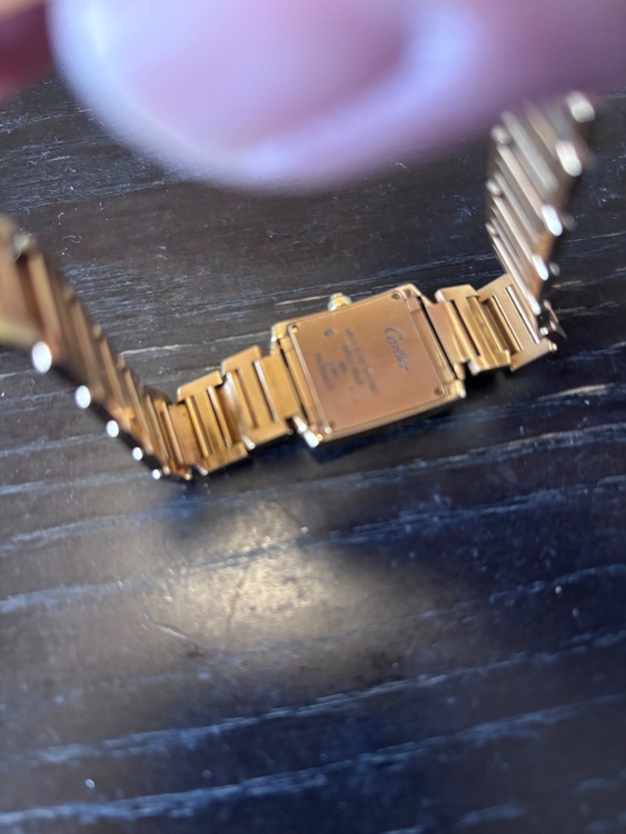 CARTIER（カルティエ） Tank Française SM タンク フランセーズ SM 18K Yellow Gold / Factory Diamond Ref. WE1001R8（ケース（高級時計）の商品画像 - 査定依頼日：2026年8月28日 - 最高査定価格：2,850,000円
