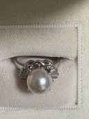 プラチナ　真珠　ダイヤ付き指輪（金・貴金属）の商品画像 - 査定依頼日：2026年4月5日 - 最高査定価格：150,000円