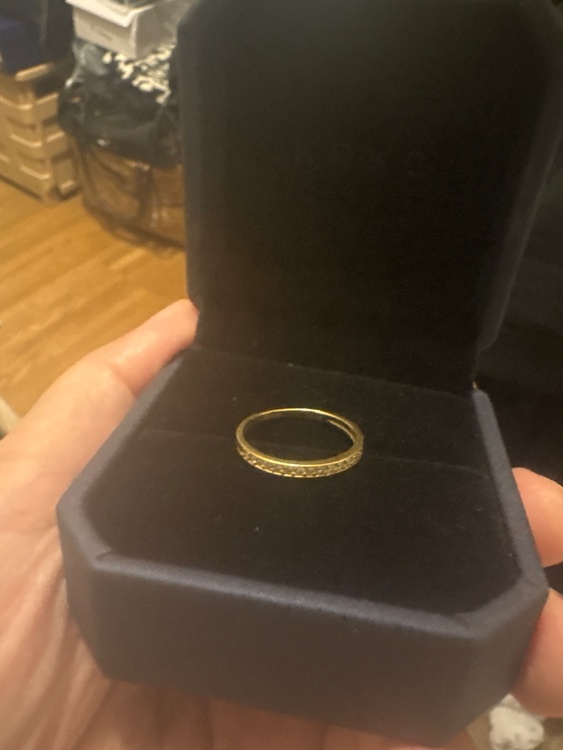 k18 ハーフエタニィティダイヤリング　0.15ct（金・貴金属）の商品画像 - 査定依頼日：2026年2月25日 - 最高査定価格：65,000円