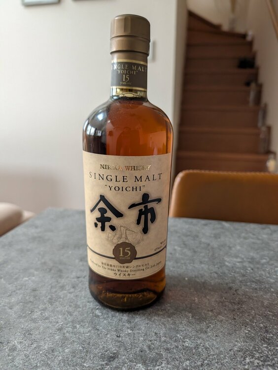 余市15年（お酒）の商品画像 - 査定依頼日：2025年12月10日 - 最高査定価格：65,000円