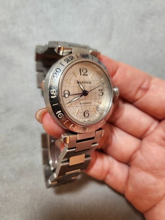 カルティエ パシャ 2377 SS（高級時計）の商品画像 - 査定依頼日：2025年6月20日 - 最高査定価格：280,000円