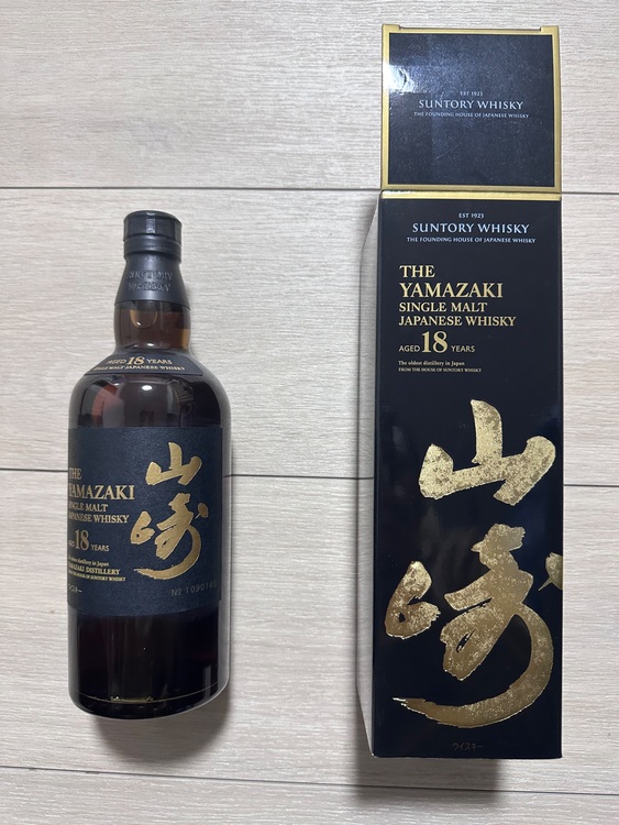 サントリー山崎 18年（お酒）の商品画像 - 査定依頼日：2025年11月18日 - 最高査定価格：84,000円