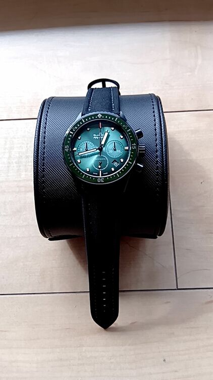 ブランパンフィフティーファゾムバチスカーフグリーン　クロノ（高級時計）の商品画像 - 査定依頼日：2025年10月14日 - 最高査定価格：1,400,000円