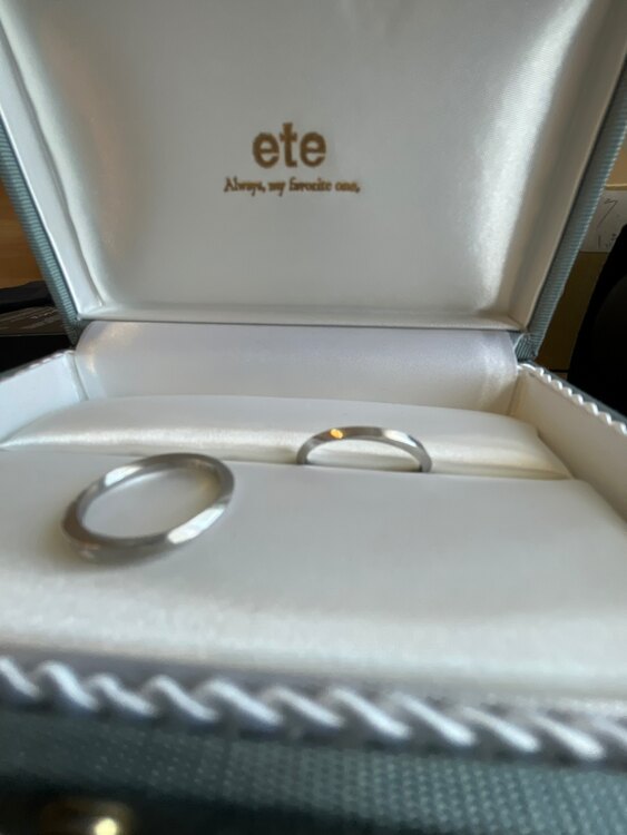 ete プラチナ結婚指輪（金・貴金属）の商品画像 - 査定依頼日：2023年11月18日 - 最高査定価格：10,000円