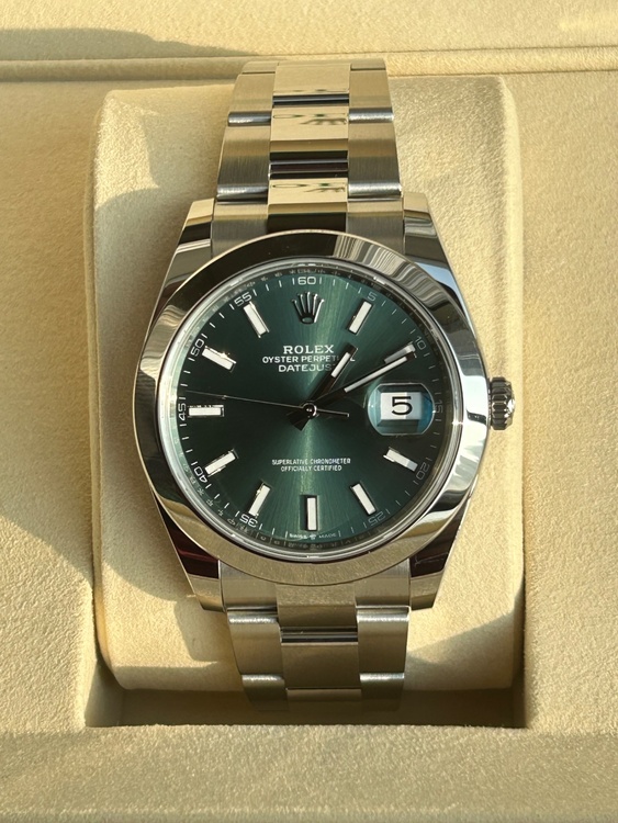 41mm ミントグリーン（高級時計）の商品画像 - 査定依頼日：2026年4月2日 - 最高査定価格：1,620,000円