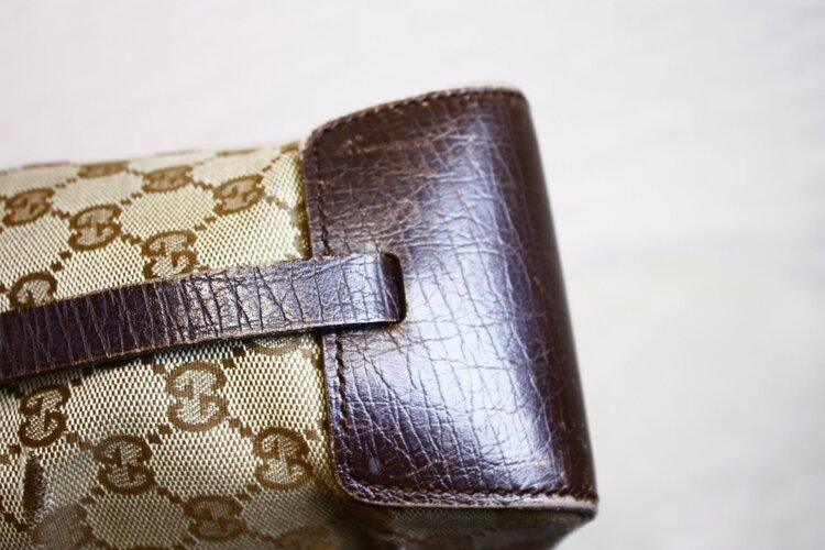 GUCCI GG キャンバス トートバッグ レザー 107757 002058（ブランドバッグ）の商品画像 - 査定依頼日：2026年10月8日 - 最高査定価格：30,000円