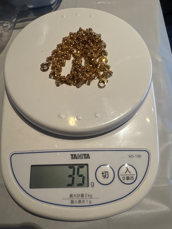 18kネックレス（金・貴金属）の商品画像 - 査定依頼日：2026年4月19日 - 最高査定価格：540,000円