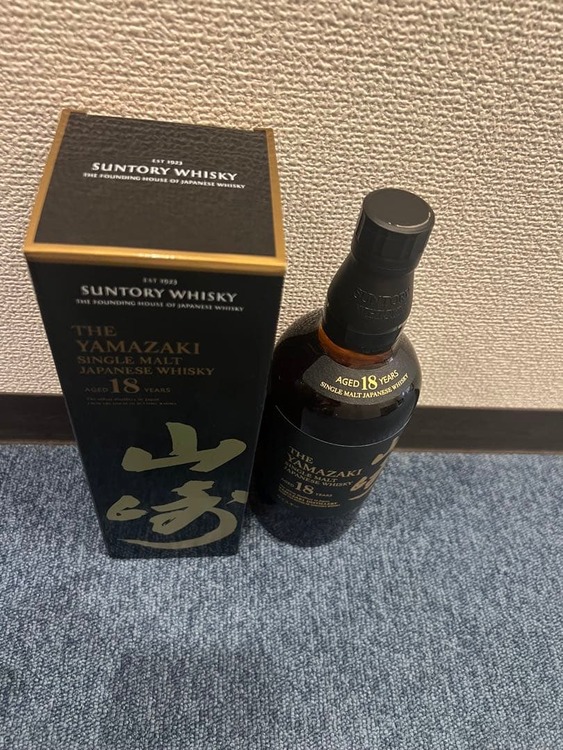山崎18年（お酒）の商品画像 - 査定依頼日：2026年8月13日 - 最高査定価格：86,000円