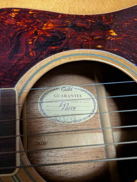 GUILD F-47 72159（ピアノ・楽器・PA機材）の商品画像 - 査定依頼日：2026年1月13日 - 最高査定価格：120,000円