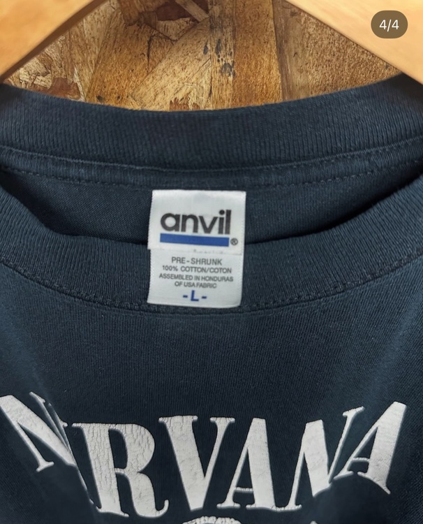 ニルヴァーナ tシャツ00s（古着・ファッション）の商品画像 - 査定依頼日：2026年1月16日 - 最高査定価格：100,000円