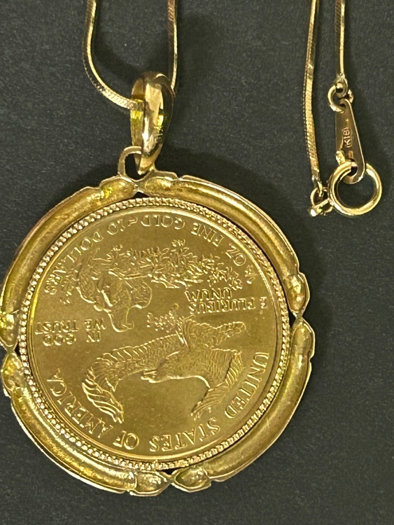コインネックレス（金・貴金属）の商品画像 - 査定依頼日：2026年3月9日 - 最高査定価格：70,000円