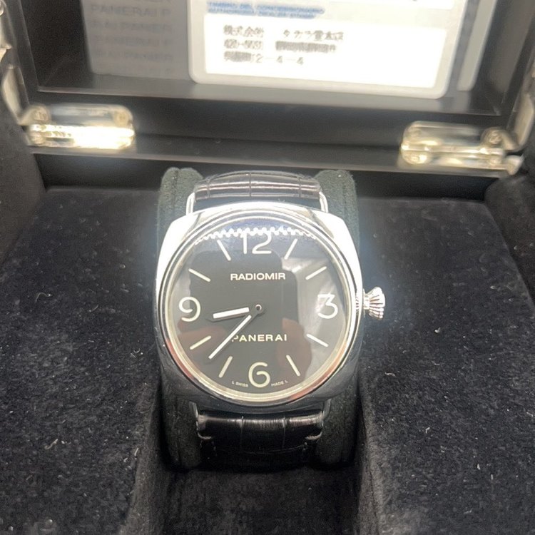 パネライ ラジオミールベース裏スケルトン PAM00210（高級時計）の商品画像 - 査定依頼日：2023年6月11日 - 最高査定価格：420,000円