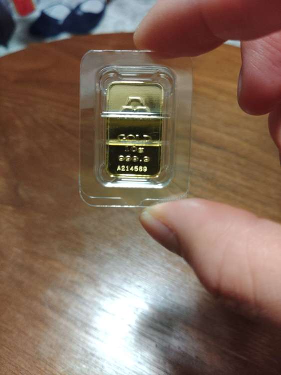 純金10グラム　A214569（金・貴金属）の商品画像 - 査定依頼日：2022年12月24日 - 最高査定価格：80,000円