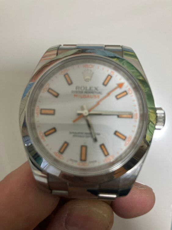 ロレックス ミルガウス 116400（高級時計）の商品画像 - 査定依頼日：2025年4月30日 - 最高査定価格：1,150,000円