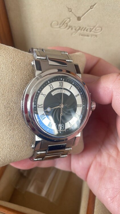 ブレゲ マリーン （高級時計）の商品画像 - 査定依頼日：2025年1月23日 - 最高査定価格：1,600,000円