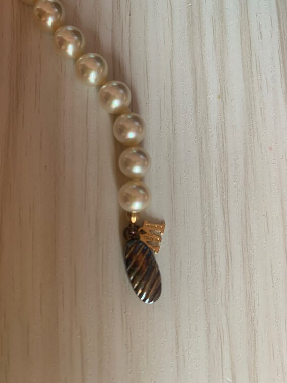 パールネックレス　イニシャルM入り（宝石）の商品画像 - 査定依頼日：2025年3月8日 - 最高査定価格：100,000円