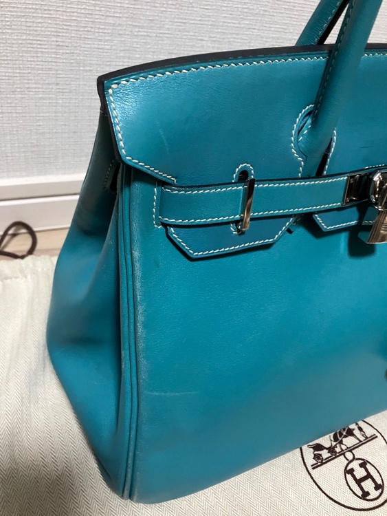 エルメス バーキン30 ブルージーン ⬜︎K刻印（ブランドバッグ）の商品画像 - 査定依頼日：2026年2月21日 - 最高査定価格：1,400,000円